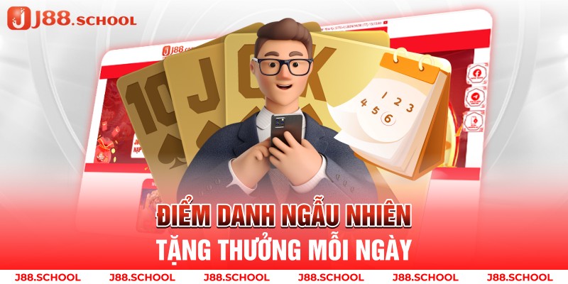 Điểm danh ngẫu nhiên tặng thưởng mỗi ngày