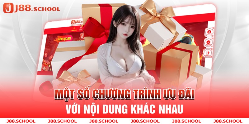 Một số chương trình ưu đãi với nội dung khác nhau