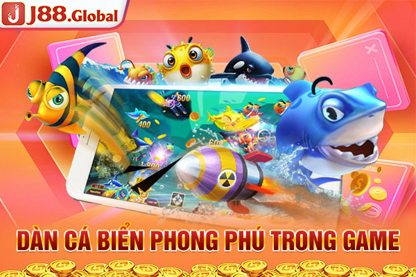 Dàn cá biển phong phú trong game Dàn cá biển phong phú trong game